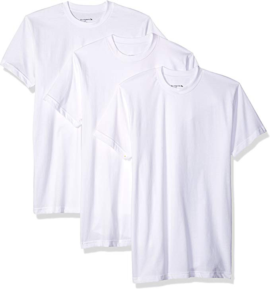 Munsingwear Mens 3 Pack Crew Neck Pre Shrunk Cotton T Shirt Undershirt