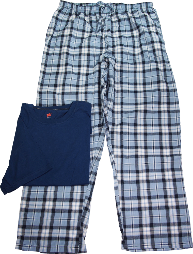 hanes short pajama set