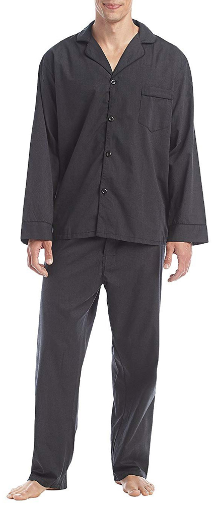 Hanes men's cotton discount pajamas