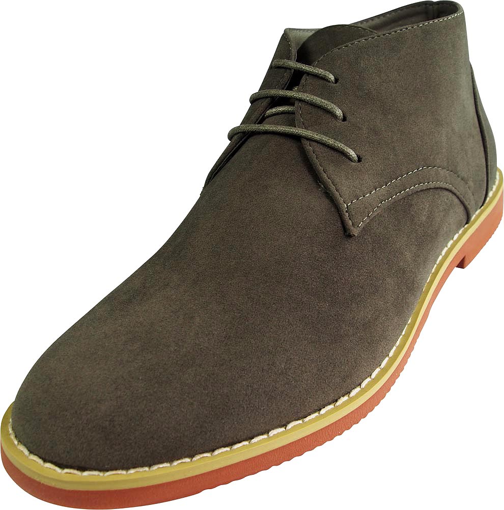 Parrazo Fellini Men Classic Chukka Ankle Desert Suede Leather Lined ...