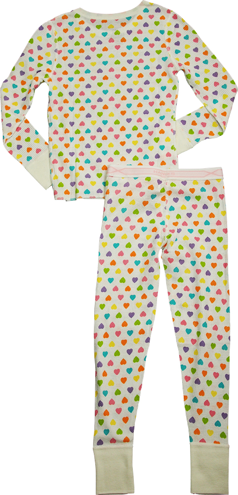 Hanes Girl's X-Temp Thermal Underwear Sets - Solids and Printed ...